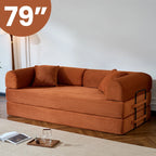 79’’ Folding Convertible Sofa Bed ,Corduroy