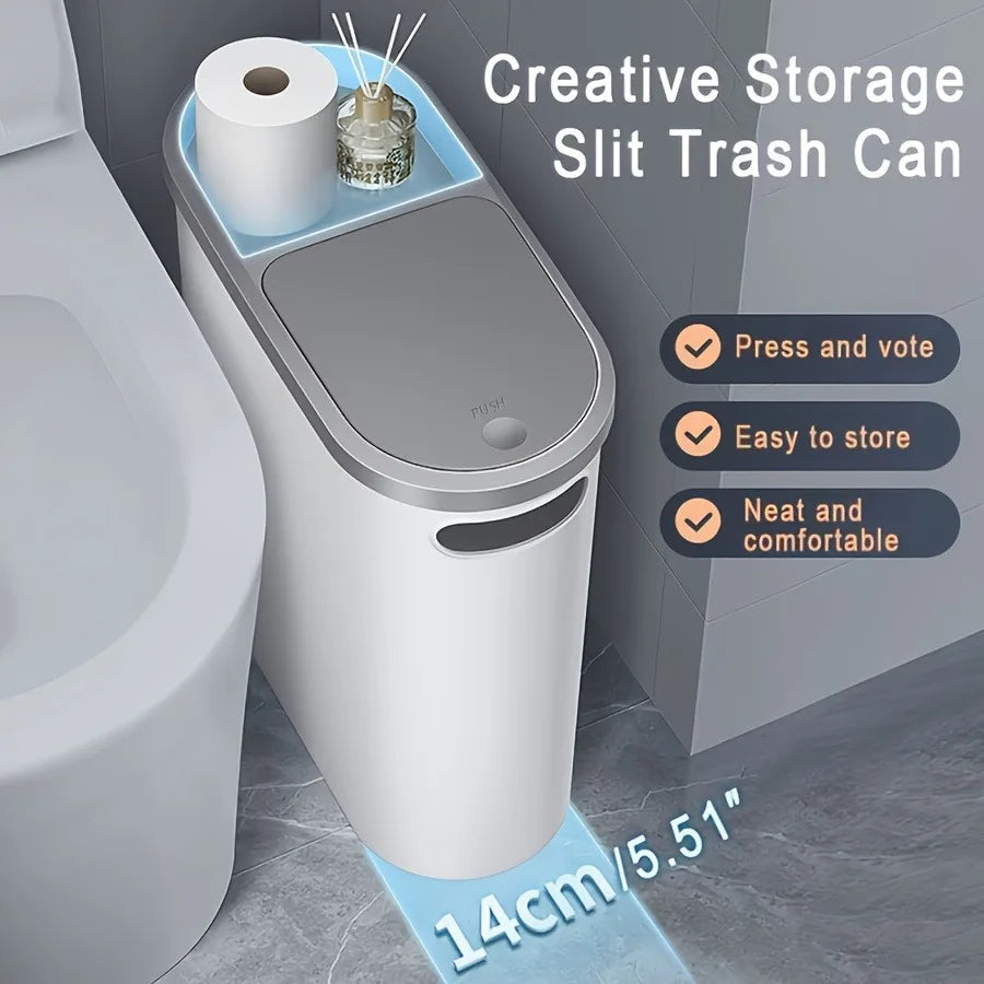 Plastic Bathroom Trash Can