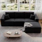 139" Sectional L-Shape Sofa With Chaise