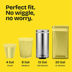 Flexible 13-Gallon Kitchen Trash Bags With Lavender Scent