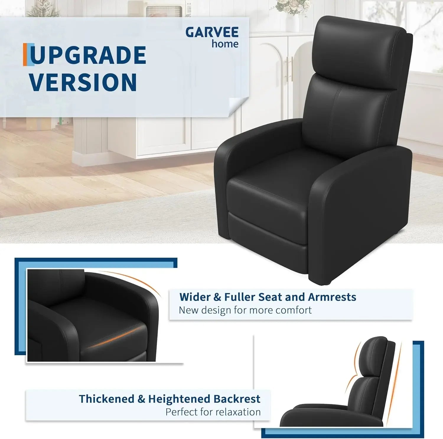 Leather Recliner Chair With Side Pocket