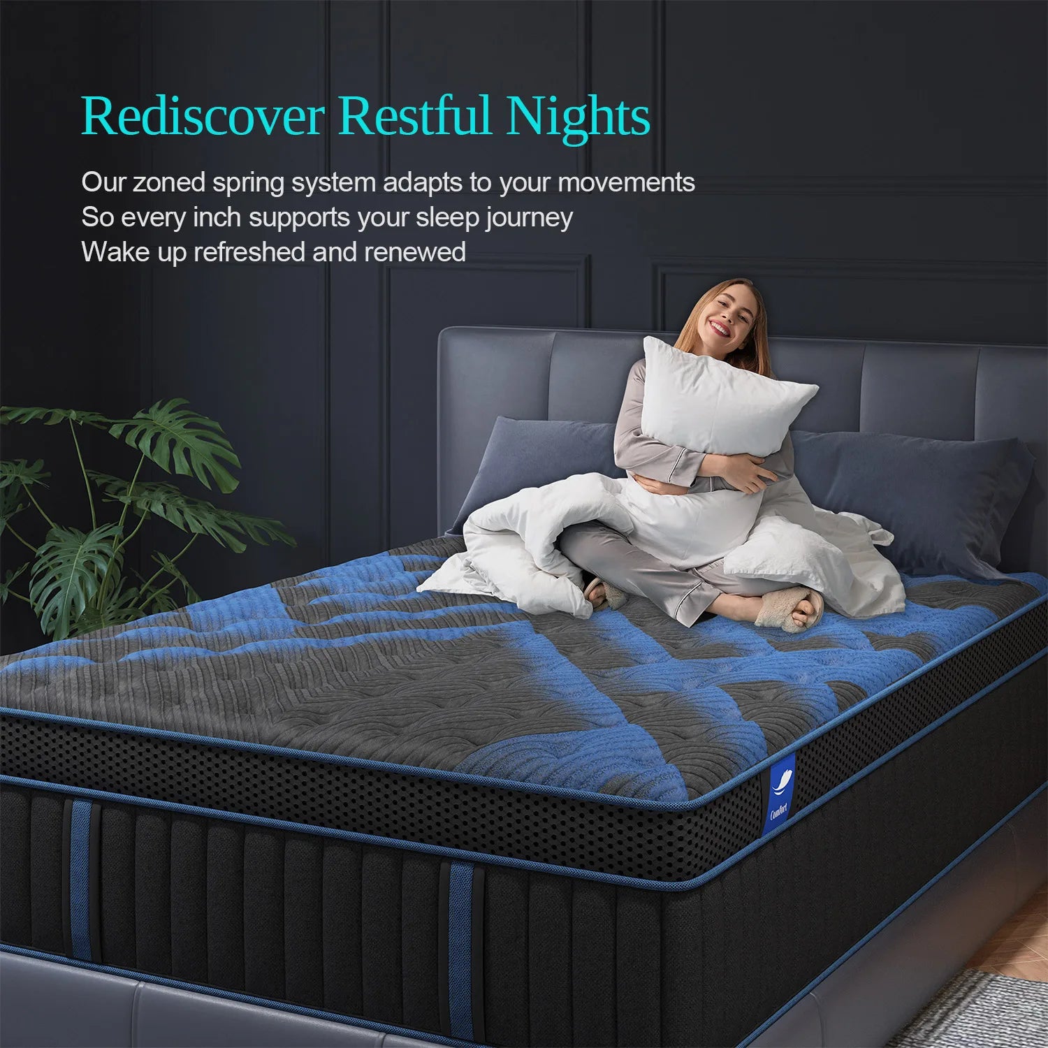 12"Gel Memory Foam Hybrid  Mattress