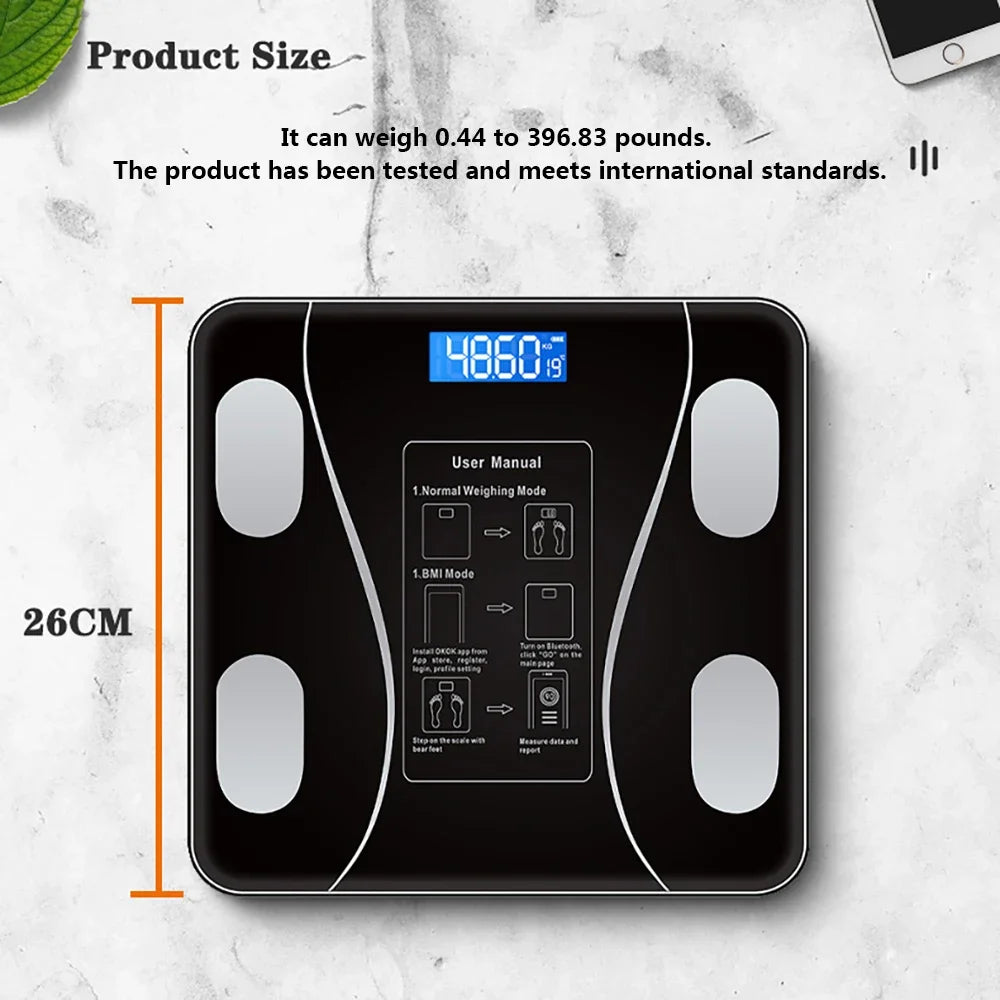 Body Fat Smart Digital Bathroom Scale