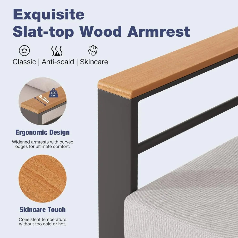 Aluminum Patio Furniture Set,7 Seats & Coffee Table