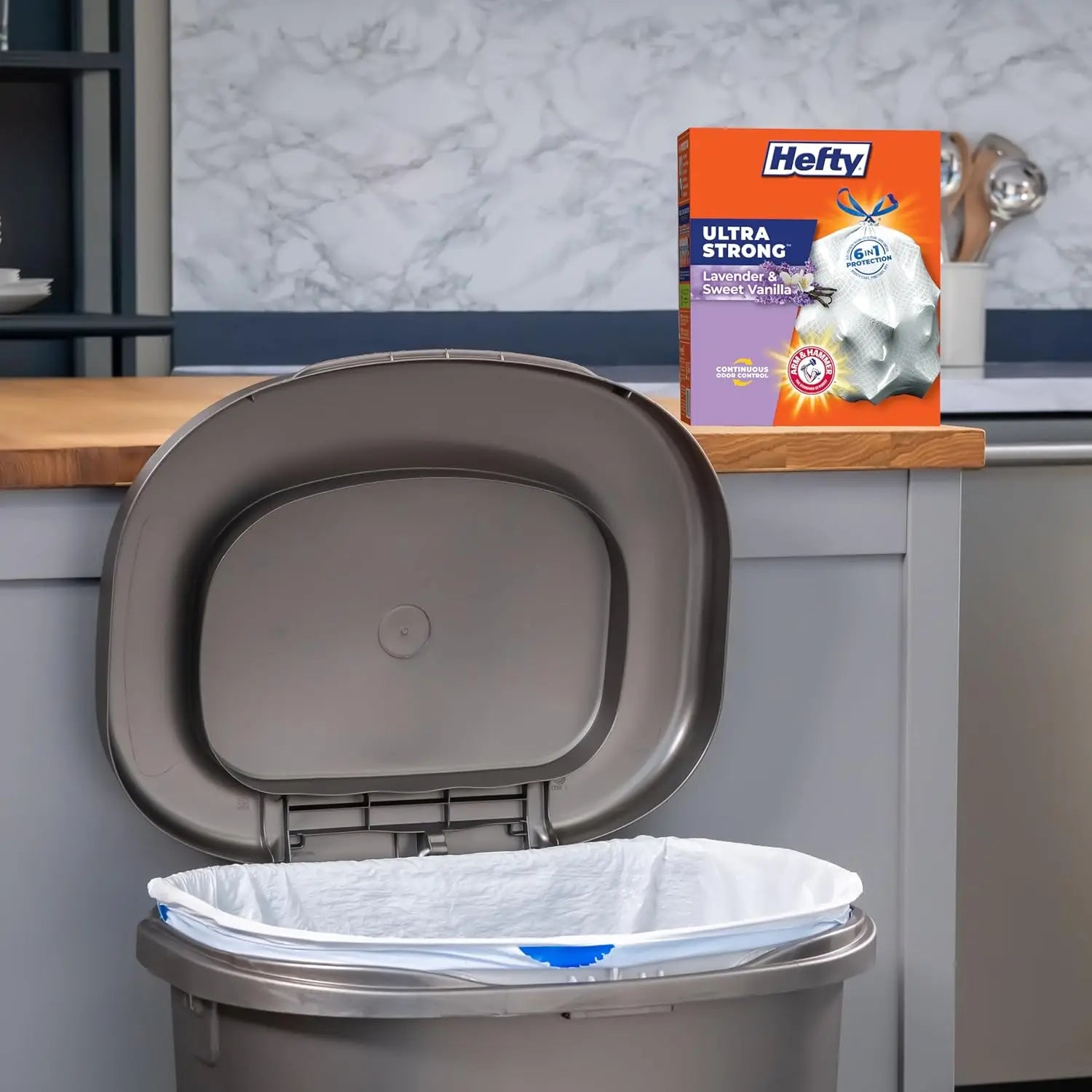 13 Gallon Tall Kitchen Trash Bags, Scented