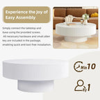 31.5" Round Drum Coffee Table
