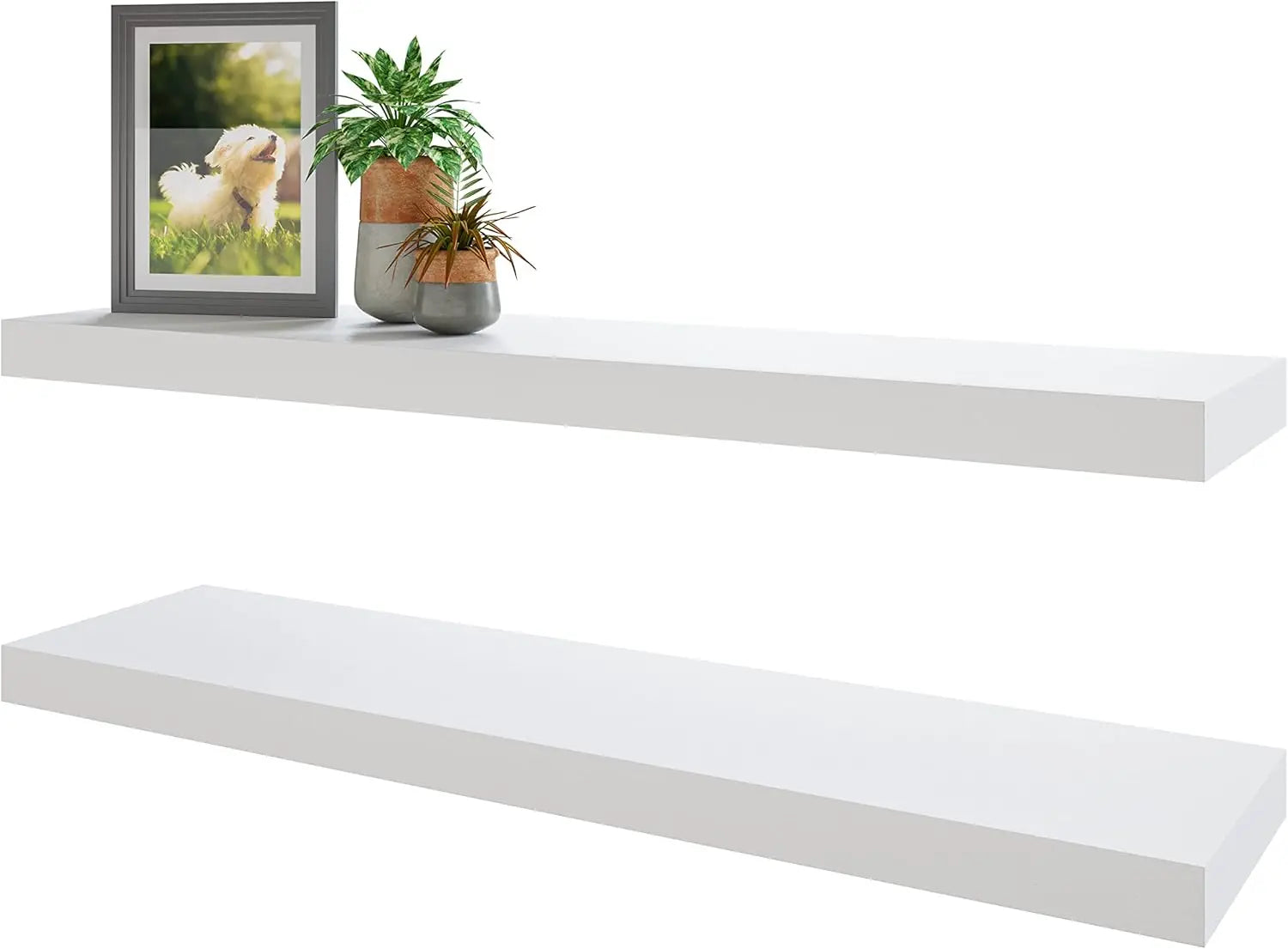 31 Inch White Floating Shelves Set Of 2