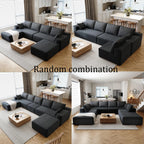 Corduroy Sectional Sofa, Modular Recliner