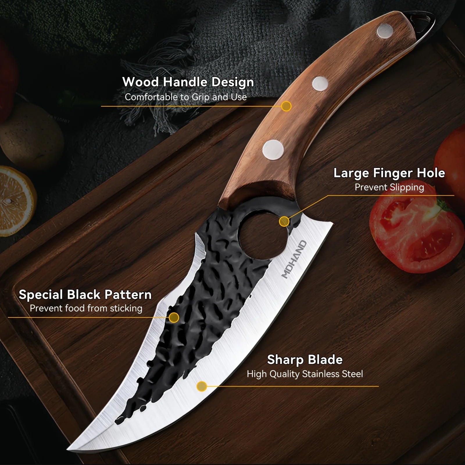 K Multifunctional Chef Knife With Sheath