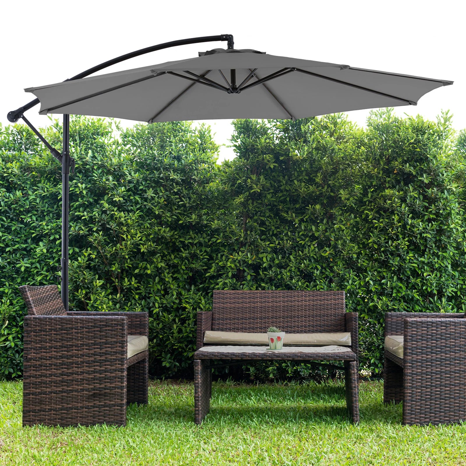 10 FT Patio Umbrella  With Easy Tilt Adjustment