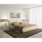 Canvas  Wall Art, Beach Sunset Ocean Waves