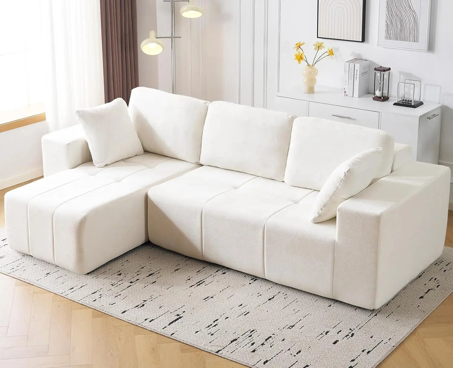 105" Modular Sectional Couch With Chaise