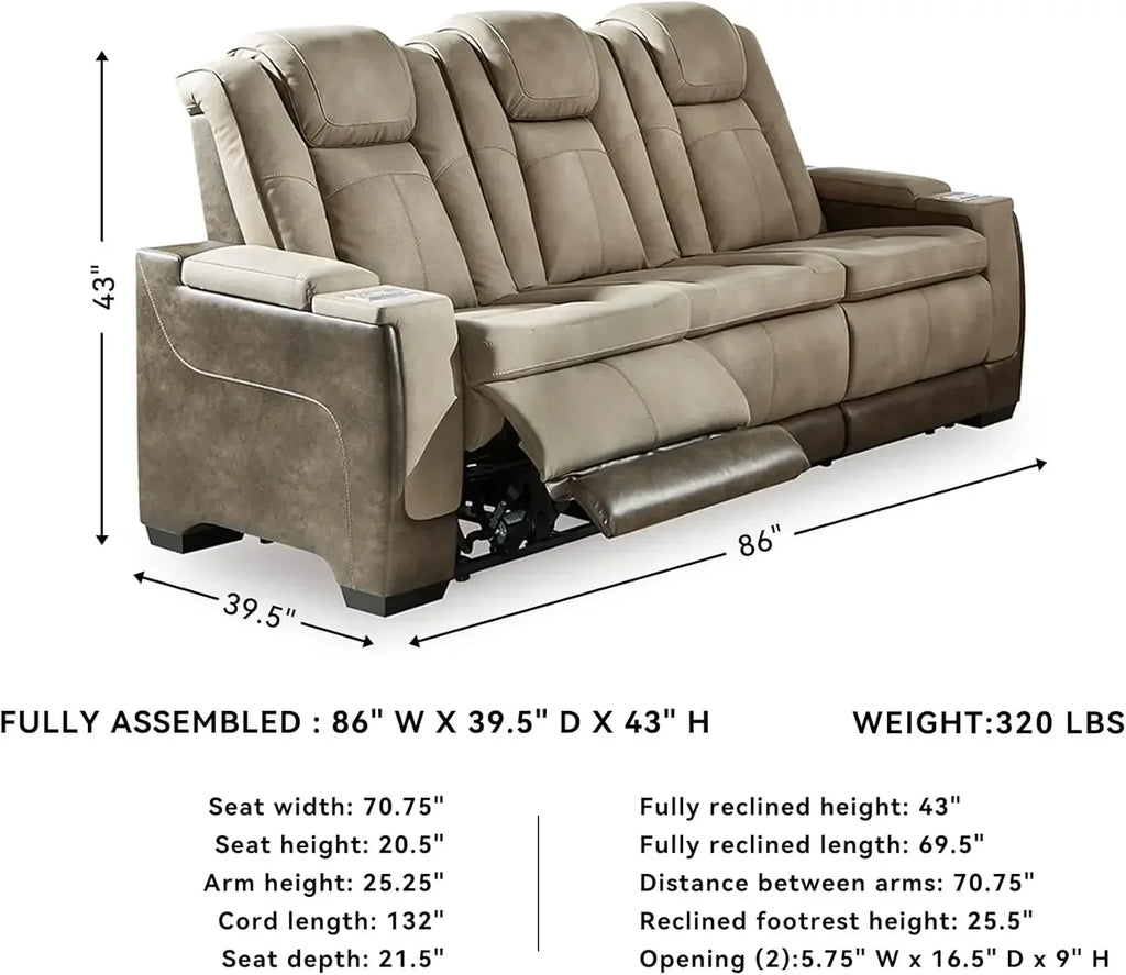 Power Reclining Sofa Love Seat