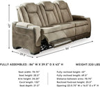 Power Reclining Sofa Love Seat