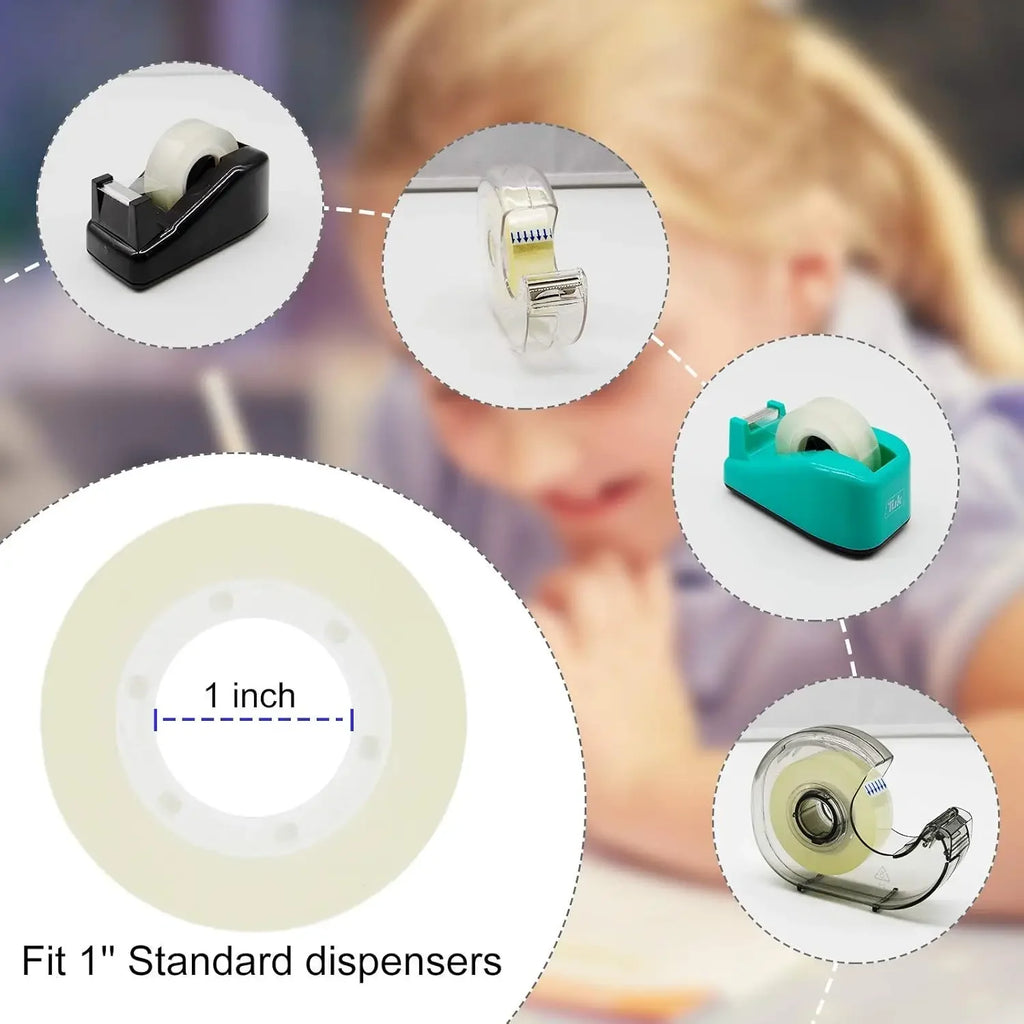 6 Rolls Transparent Tape Refills