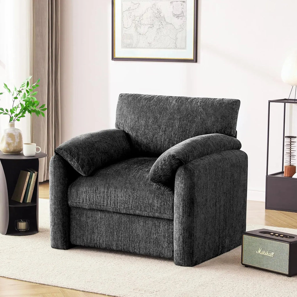 38.6in Chenille Oversized Armchair