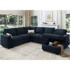 Sectional Sleeper Sofa with Pull-Out Bed