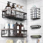 5-Pack Rustproof Stainless Steel Adhesive Shower Caddy