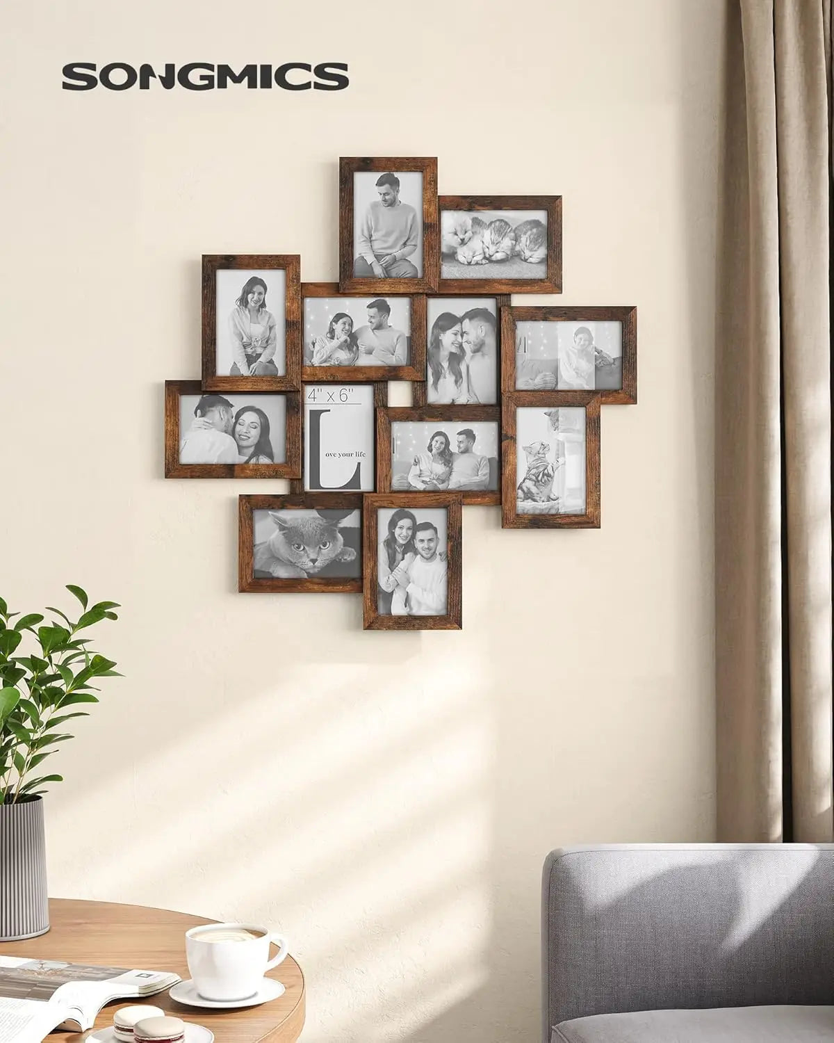 12-Pack 4x6 Photo Frames Collage Wall Decor