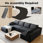 Corduroy Sectional Sofa, Modular Recliner