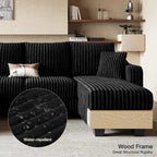U-Shaped Sectional Sofa with Reversible Chaises