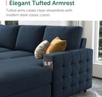 Sectional Sleeper Sofa with Storage Chaise Lounge