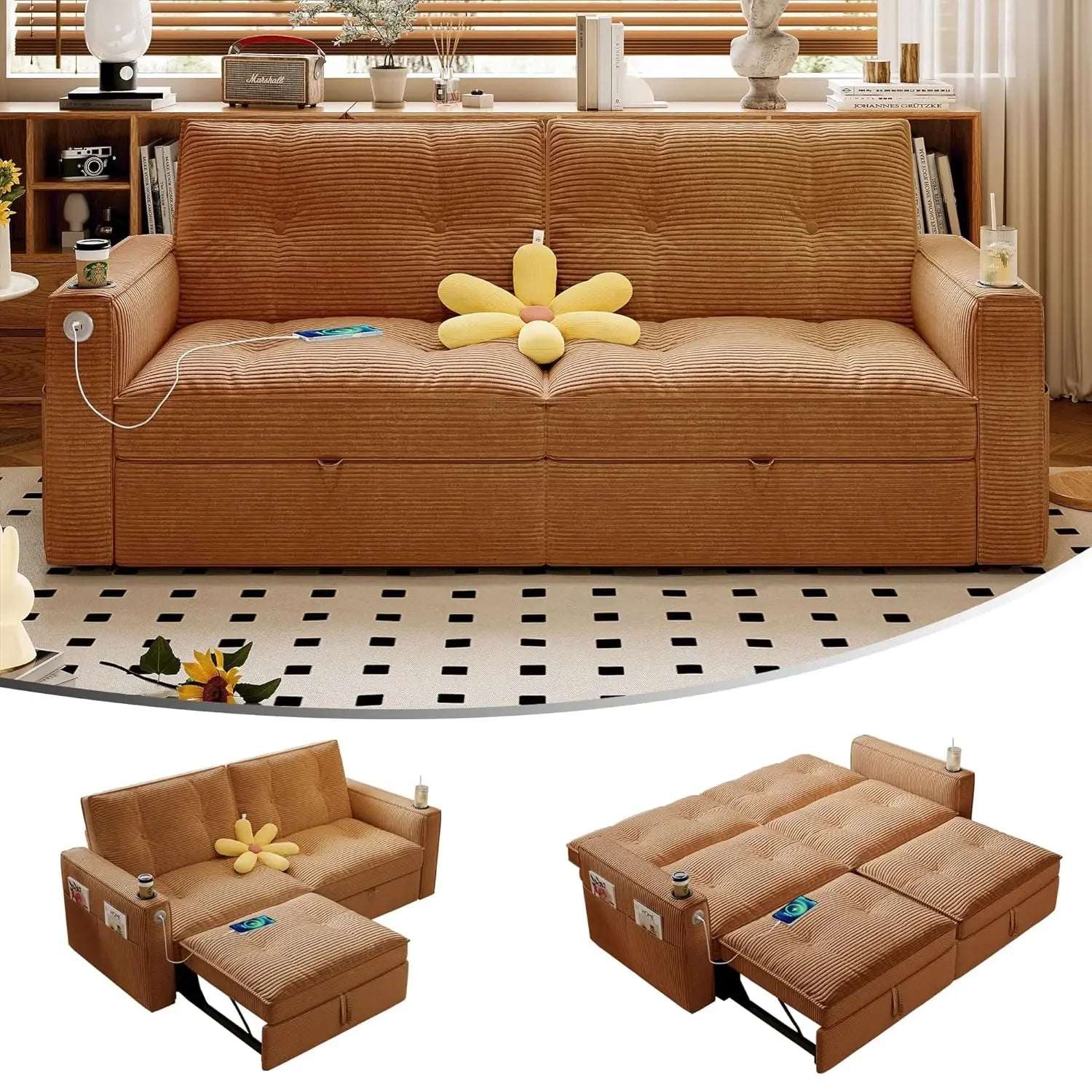 Queen Size Sofa Bed, Loveseat Sofa