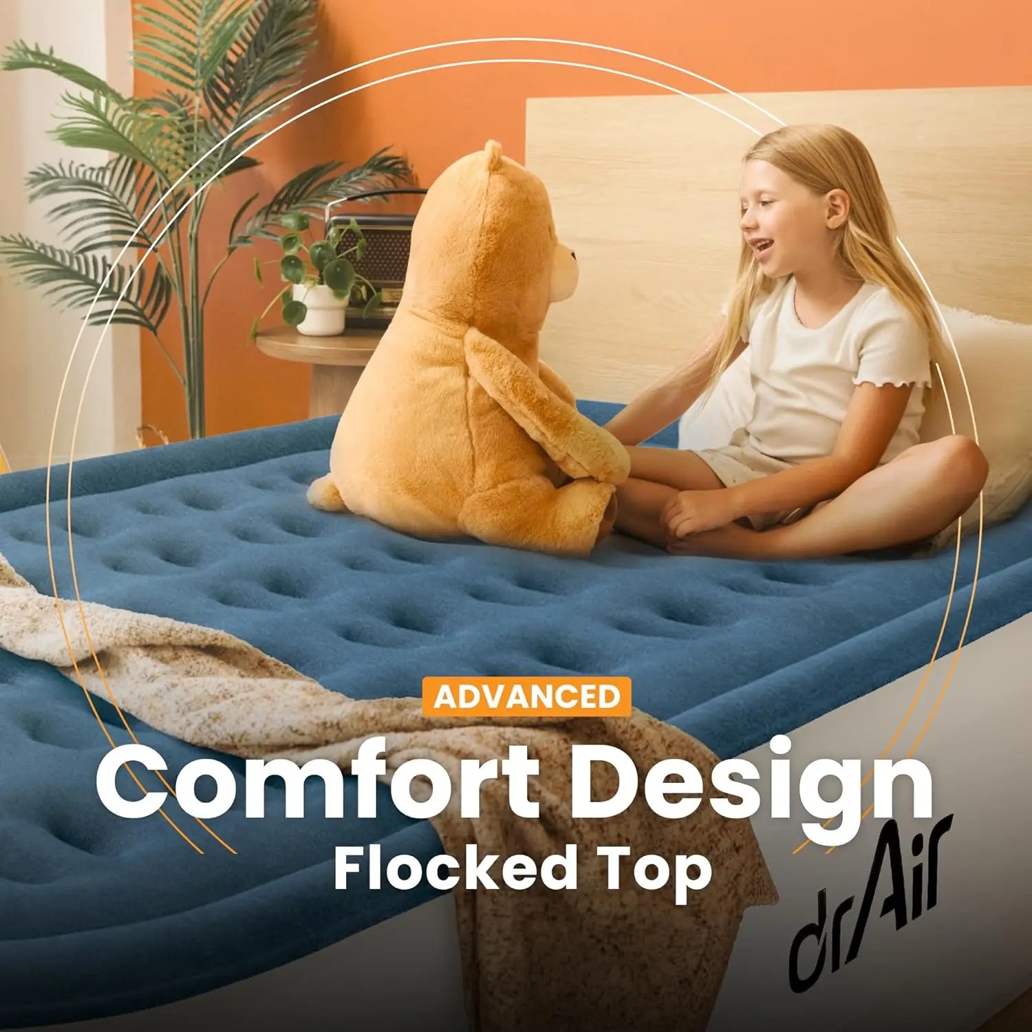 Queen Air Mattress with Built-in Air Pump