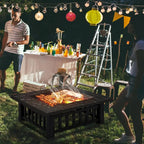 32 Inch Multifunctional Fire Pit Table