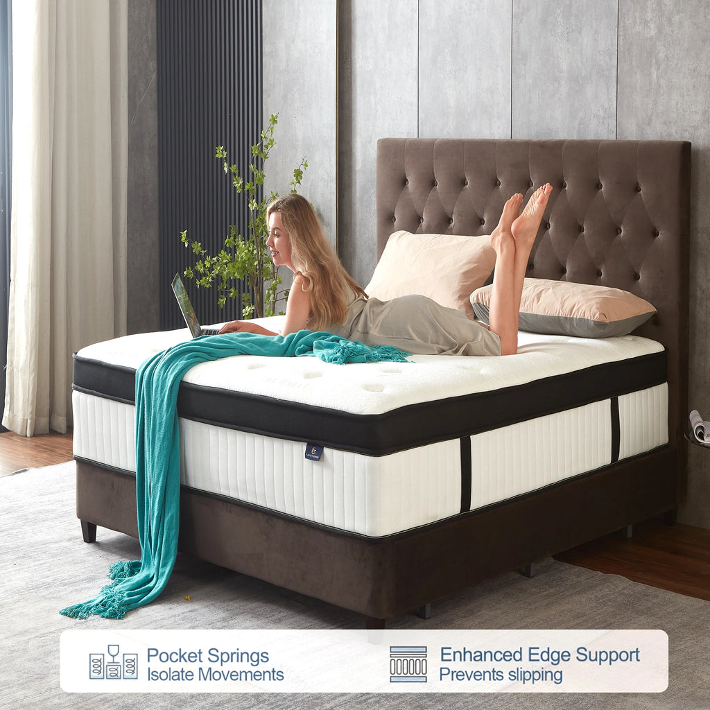 12 Inch Queen Size Hybrid Mattress
