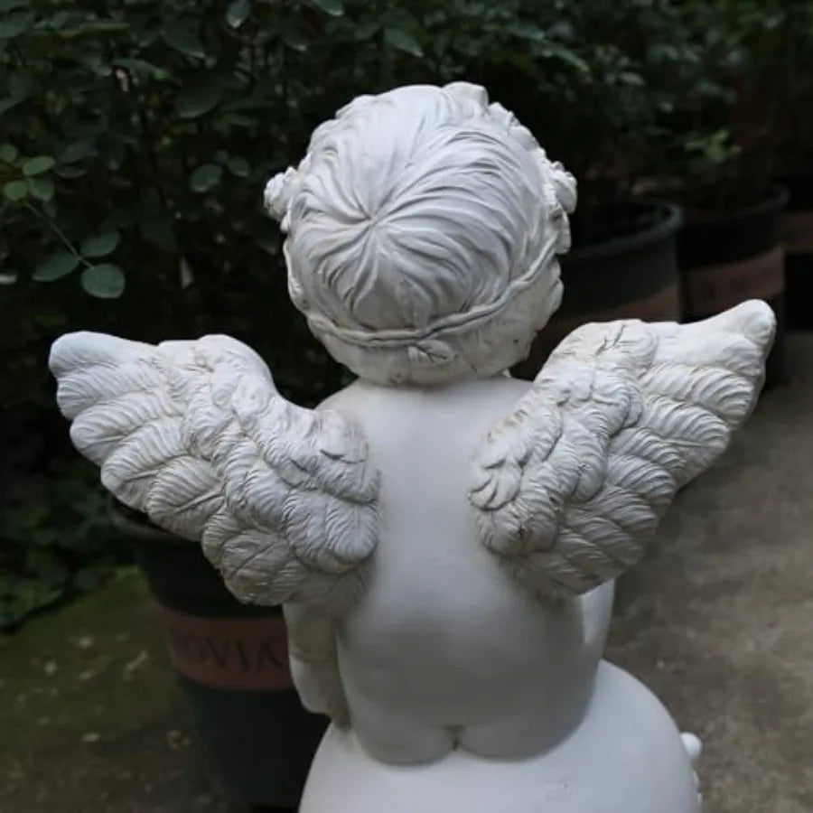 18in   Outdoor Cupid Sculpture