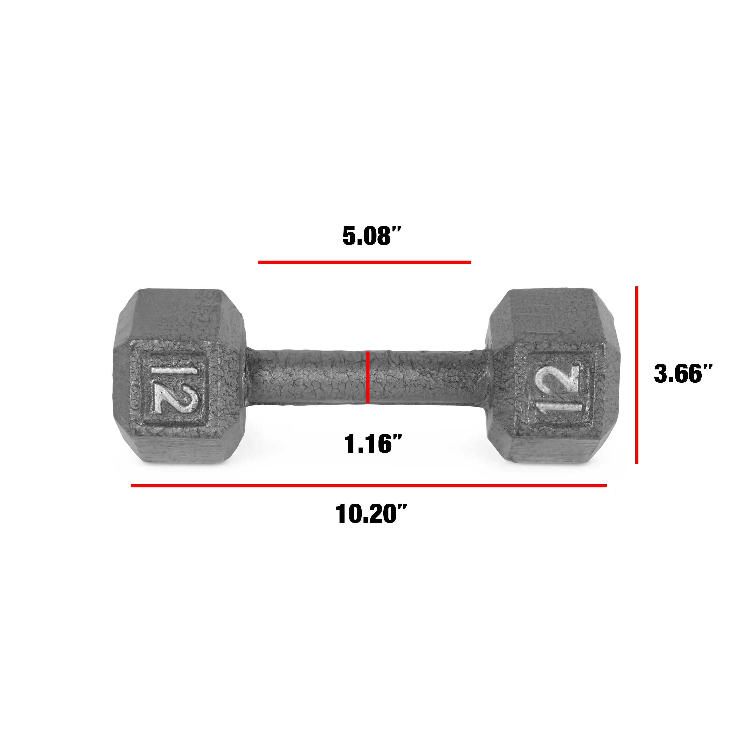 Cast Iron Hex Dumbbell