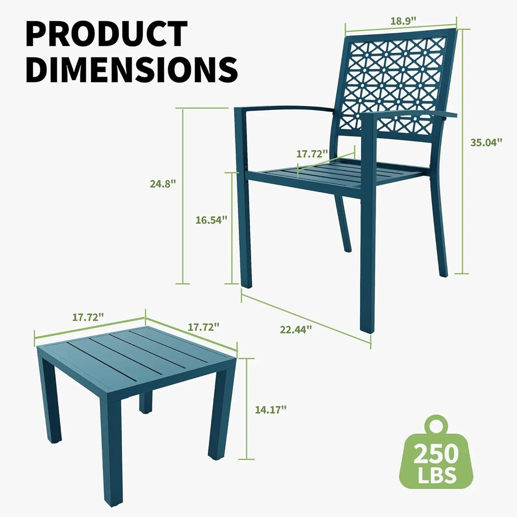 3 Piece Patio Bistro Set
