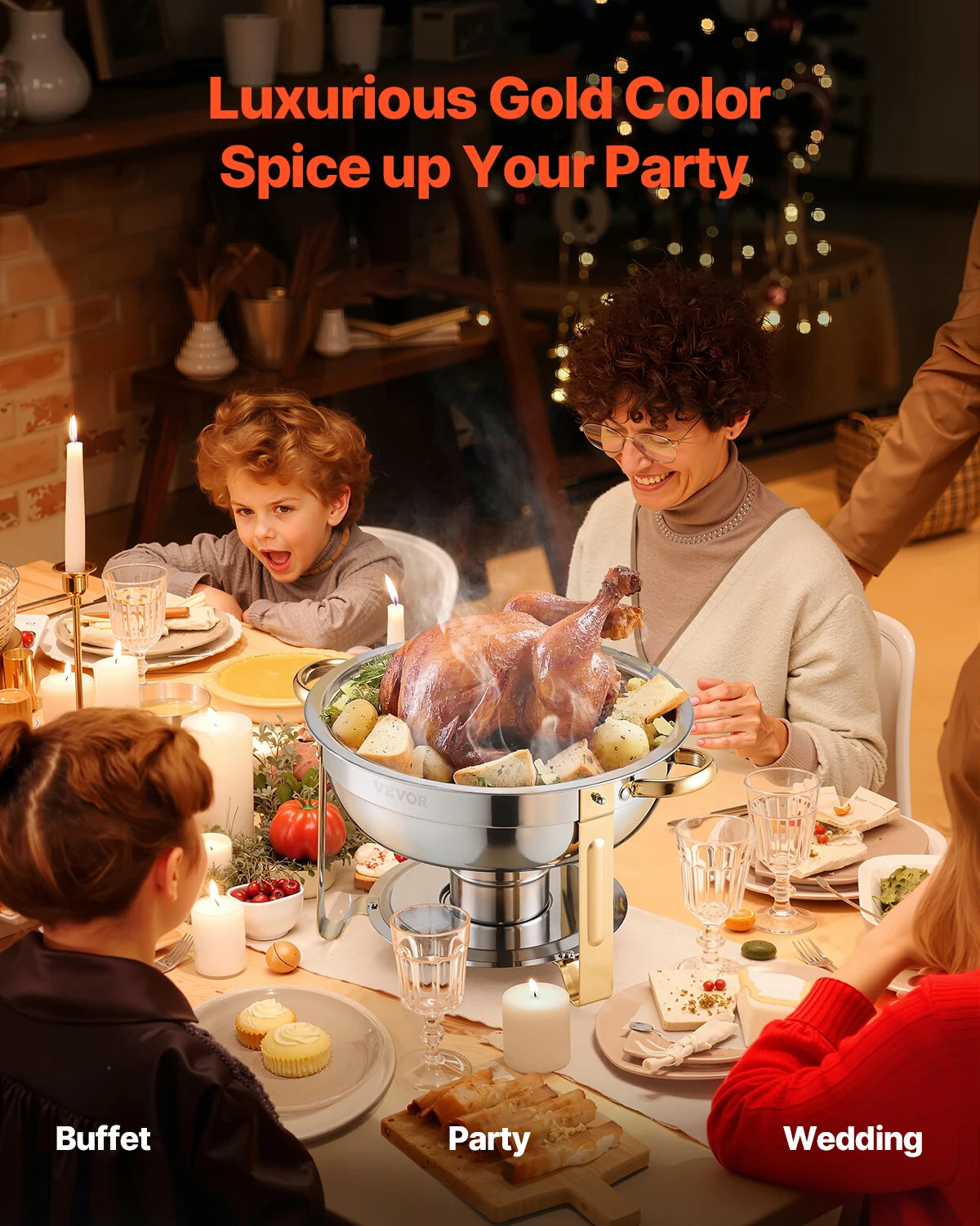 4 Piece Stainless Steel Chafing Dish