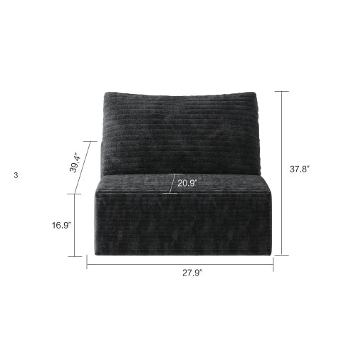 Corduroy Sectional Sofa, Modular Recliner