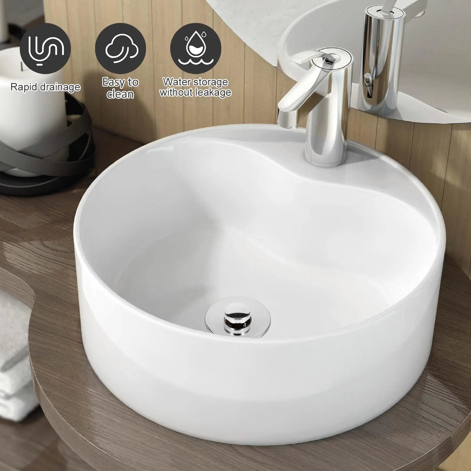 Bathroom Sink Stopper With Hair Catcher