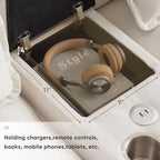 6-Seat U-Shaped Sofa With Cup Holders